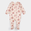Petit Lem Ribbed Sleeper Strawberry