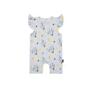 Belan J Ruffled Sleeve Shortall Romper Sweet B FINAL SALE