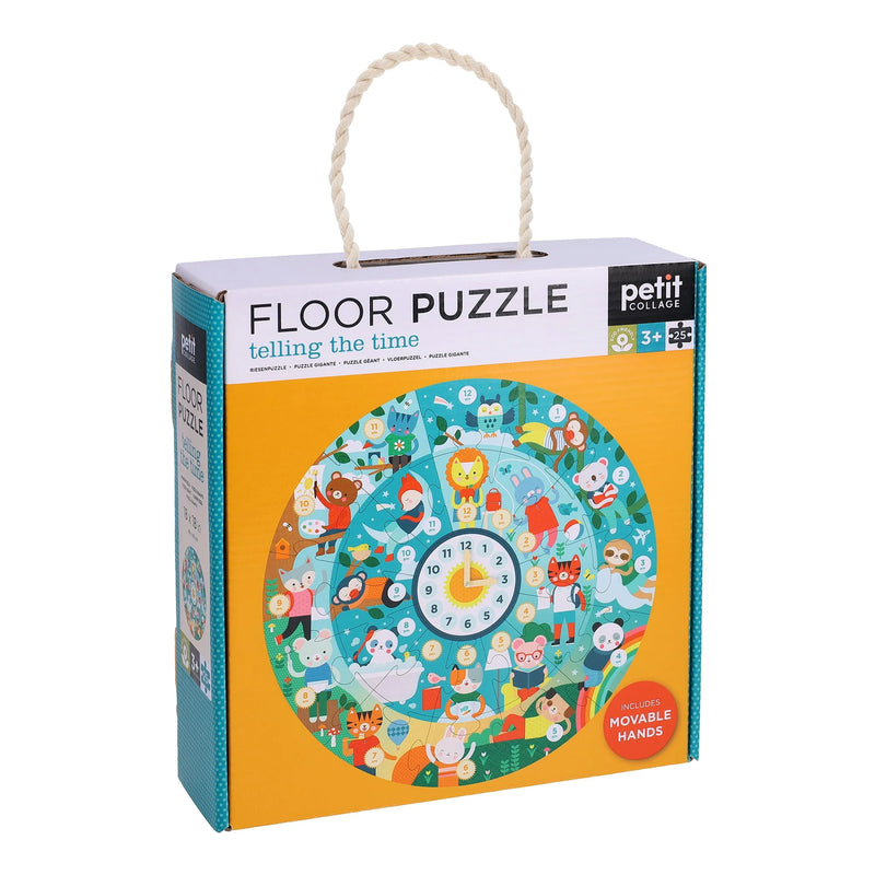 Petit Collage Floor Puzzle Telling The Time