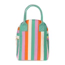 Fluf - Organic Cotton Zippered Lunch Pail  - Three Stripe