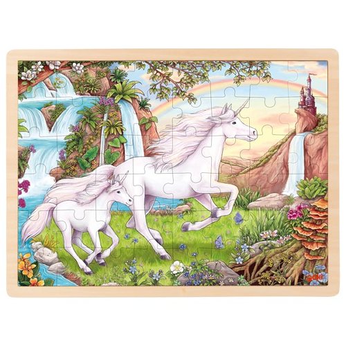 Goki - Unicorn Tray Puzzle