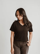 Blondie Apparel - Cropped Valley Tee Black