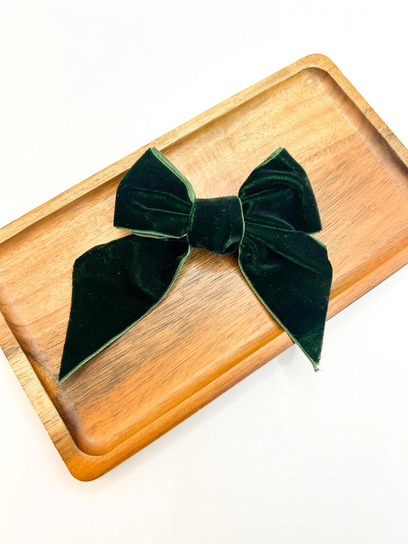 Aurelia & Co. Baby Velvet Hair Bow Clip For Kids