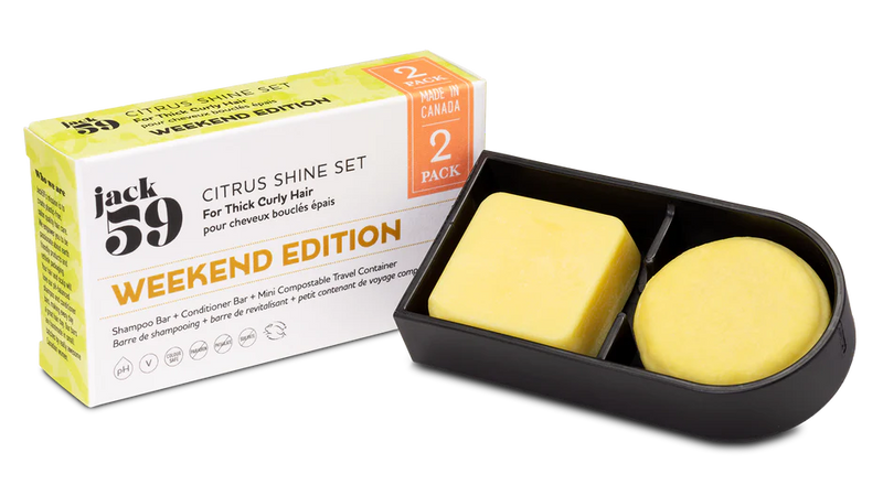 Jack 59 - The Weekend Travel Set Citrus Shine (Thick Curly Hair)
