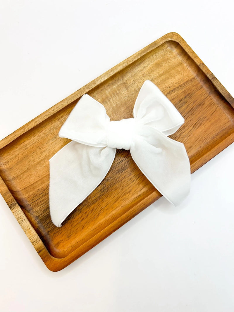 Aurelia & Co. Baby Velvet Hair Bow Clip For Kids