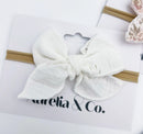 Aurelia & Co. Cotton Baby Bow Headbands Infant/Newborn