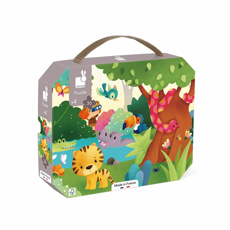 Janod - 36 Piece Puzzle -  Wild Animals