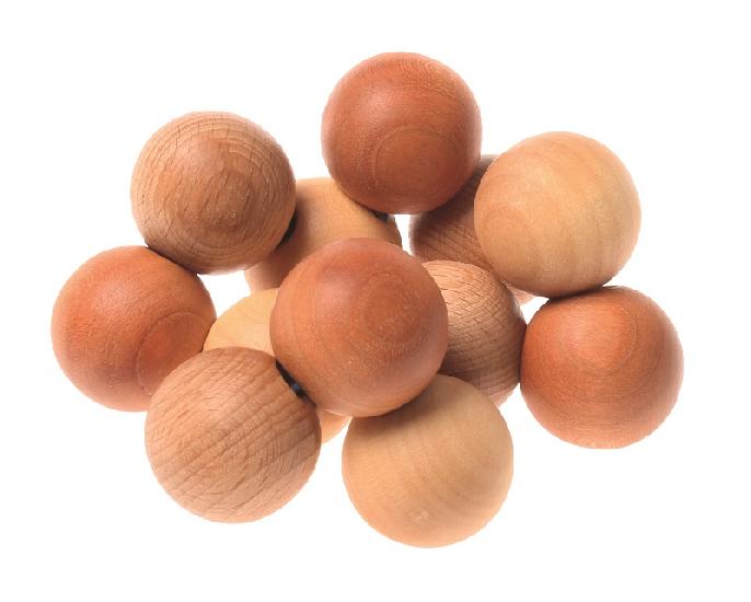 Grimm's - Grasping Toy Bead Grasper - Natural FINAL SALE