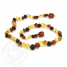 Momma Goose - Baroque Multi Amber Baby Teething Necklace