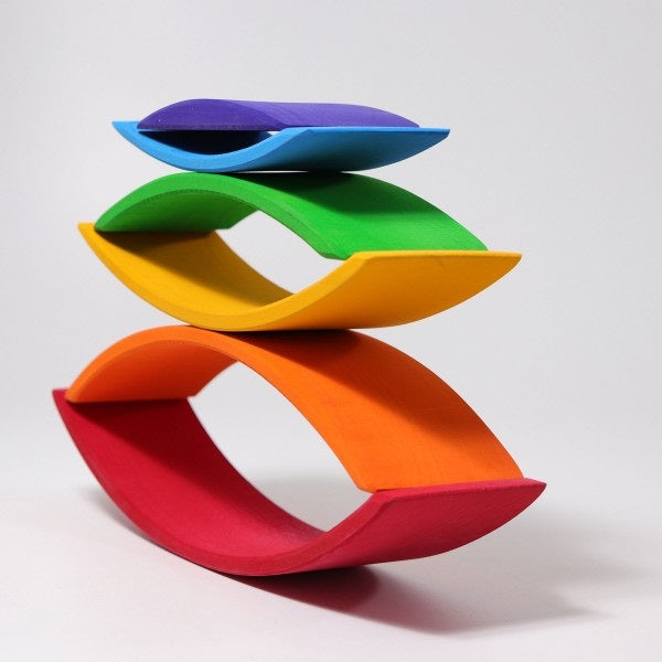 Grimm's - Wooden Bridge Multi Coloured 6 pcs FINAL SALE