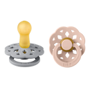 Bibs Pacifier - Boheme Latex 2 Pack - Cloud /Blush