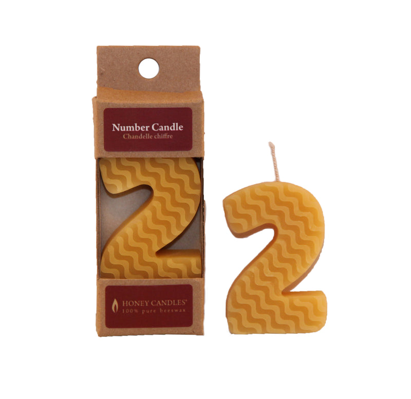 Honey Candles  - Numbered Beeswax Candles