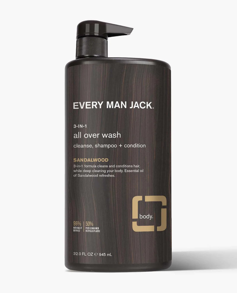 Every Man Jack - Sandalwood 3-in-1 All Over Wash
