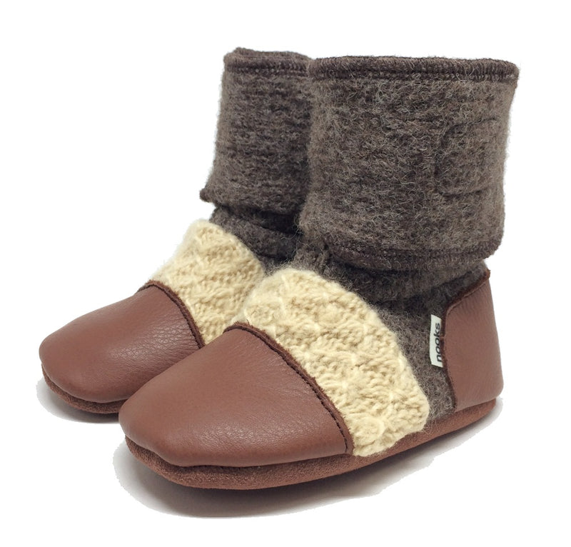Nooks - Felted Wool Booties - Little Earth