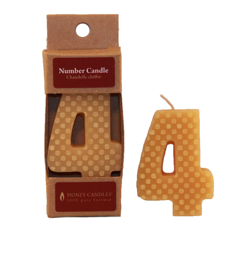 Honey Candles  - Numbered Beeswax Candles