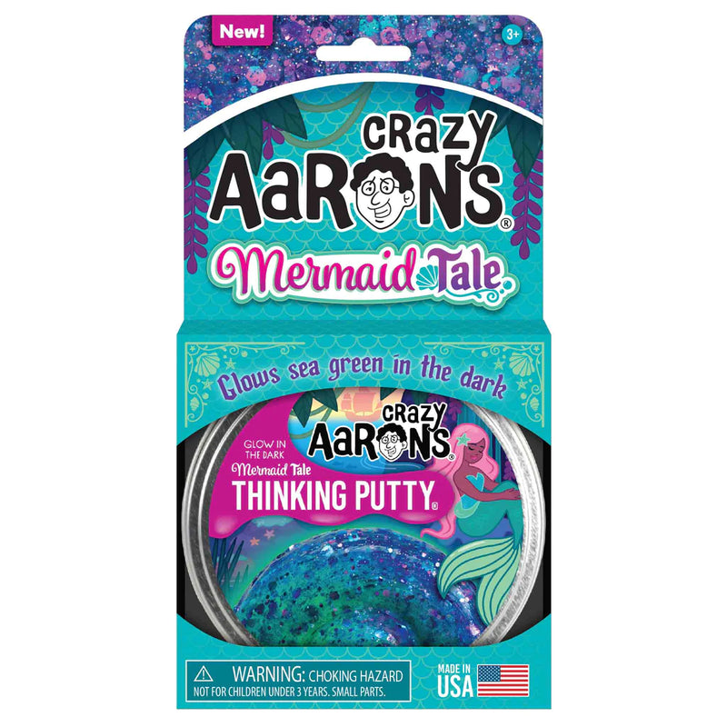 Crazy Aaron Thinking Putty - 4" Tin - Mermaid Tale
