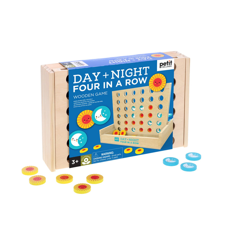 Petit Collage - Day & Night 4 In A Row Game