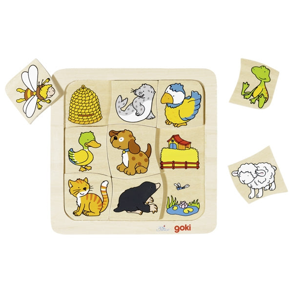 Goki - 9 piece Matching Puzzles