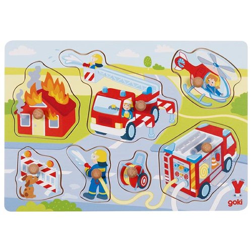 Goki -  Lift Out Puzzle - Firefighters In Action