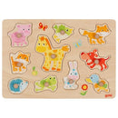 Goki - Lift Out Puzzle - Baby Animals