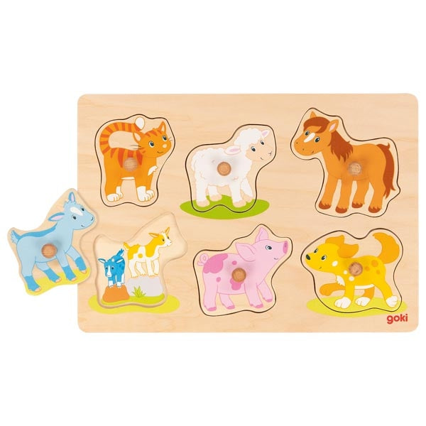 Goki - Back Ground Puzzle - Mother & Baby