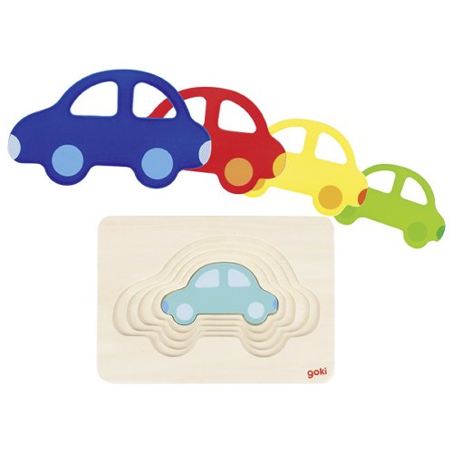 Goki - Layer Puzzle - Car