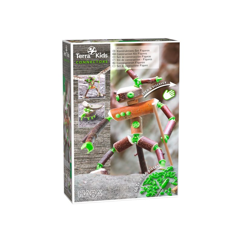 HABA - Terra Kids Connectors 66 Piece Figures Set