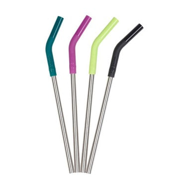 Klean Kanteen - 4 Piece Multicoloured Brushed Stainless Straw Set
