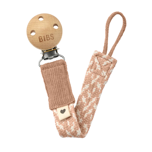 BIBS - Pacifier Clip - Blush / Ivory