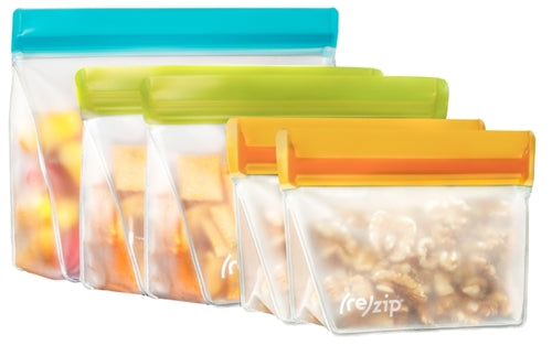 (re)zip - 5 Piece Stand Up Leakproof Reusable Bags