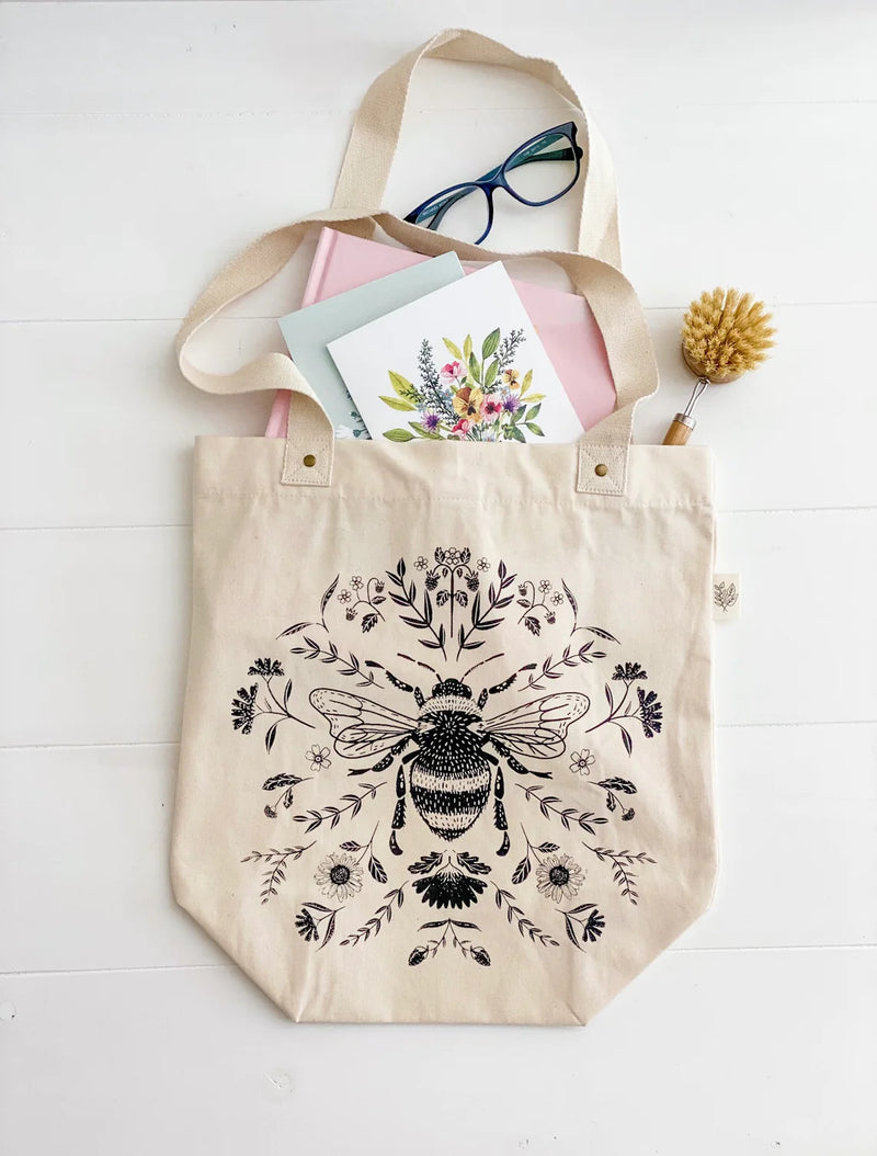 Bee canvas bag discount