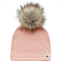 Lille Mus - Blush Fleece Pom Beanie - Adult