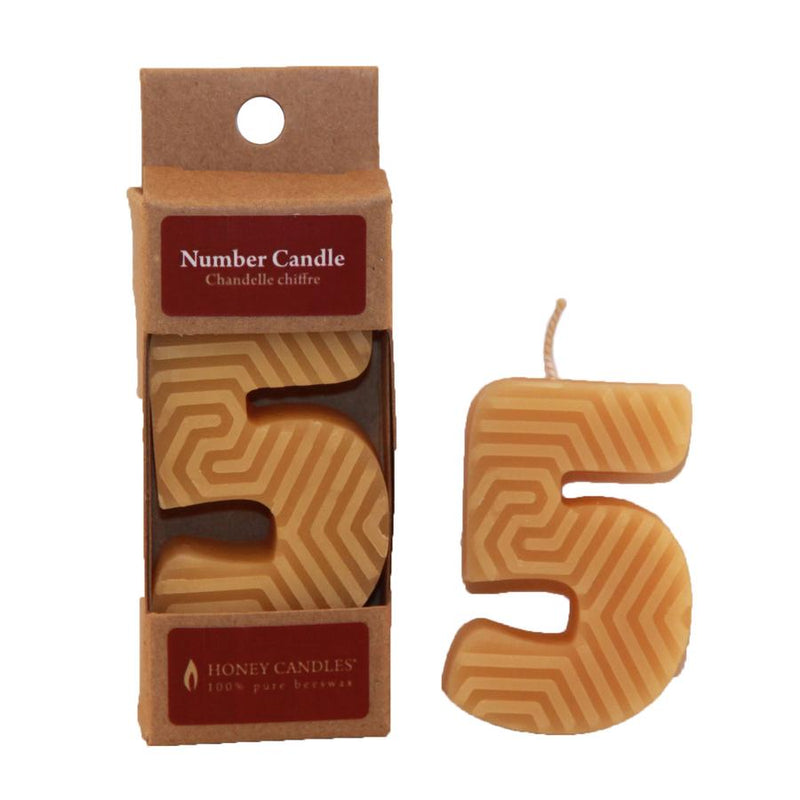 Honey Candles  - Numbered Beeswax Candles