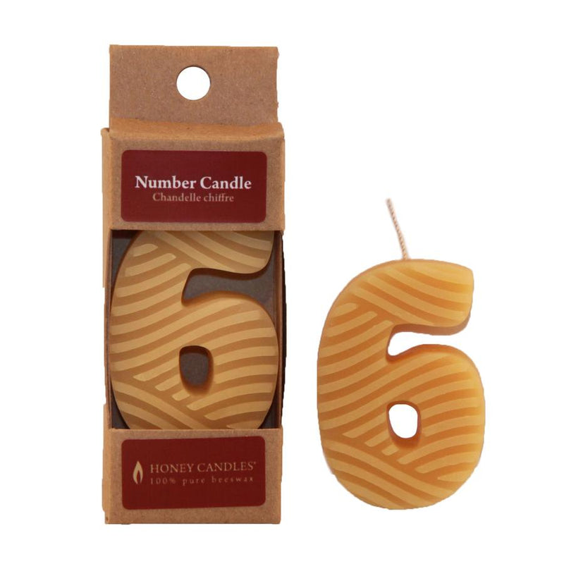 Honey Candles  - Numbered Beeswax Candles