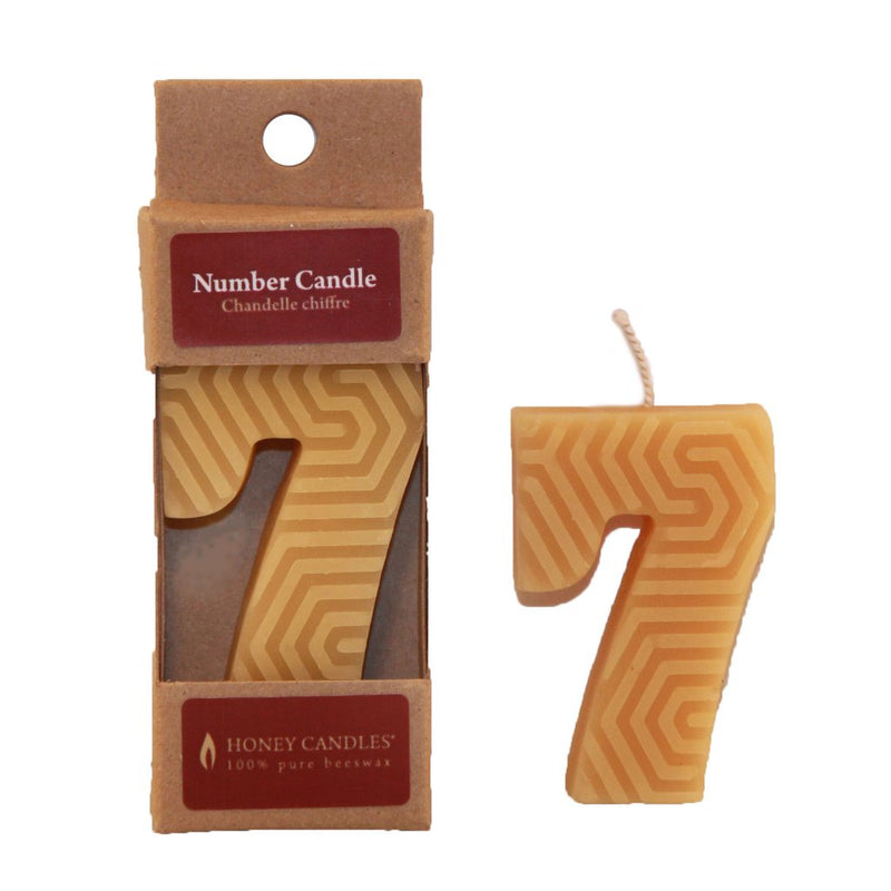 Honey Candles  - Numbered Beeswax Candles