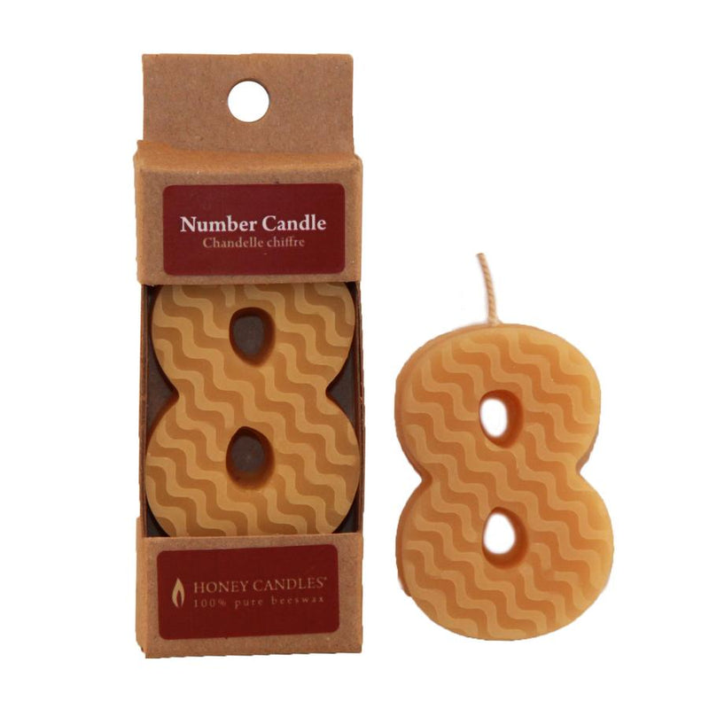 Honey Candles  - Numbered Beeswax Candles