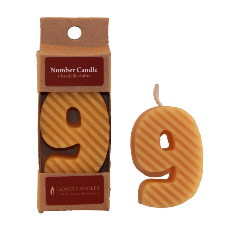 Honey Candles  - Numbered Beeswax Candles