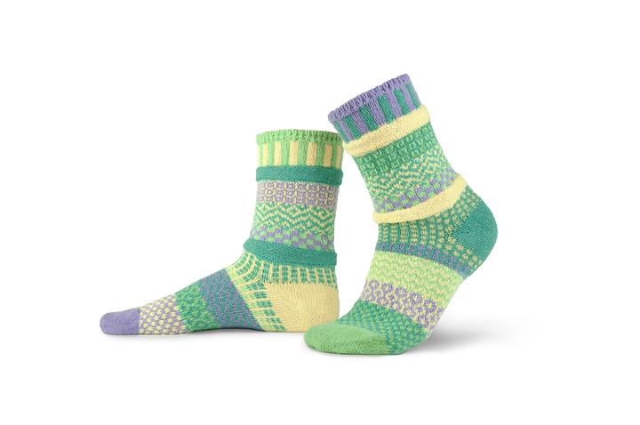 Solmate Adult Crew Socks - Chick-a-dee