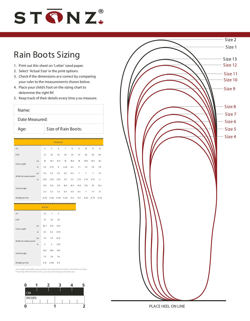 Stonz Rain Boots - FINAL SALE ITEM