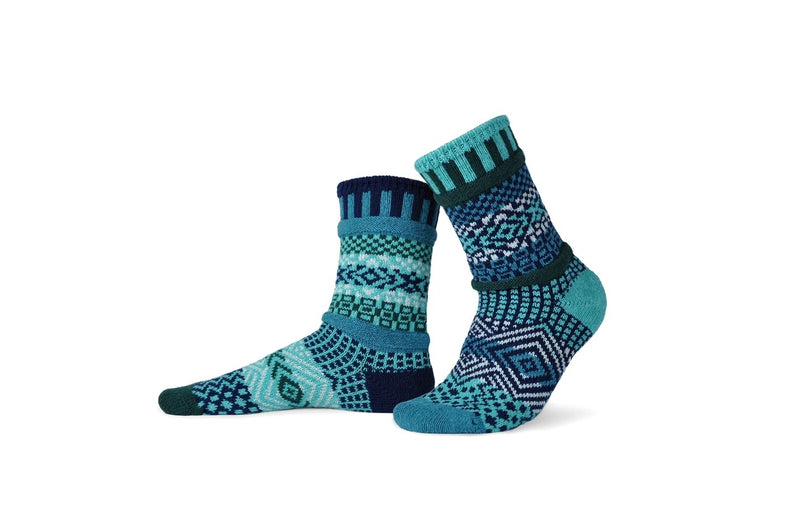 Solmate  Adult Crew Socks - Evergreen