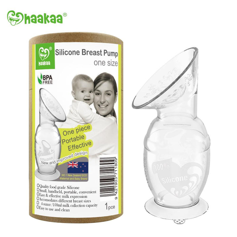 Haakaa Silicone Breast Pump with Suction Base  - 100 ml / 4 oz