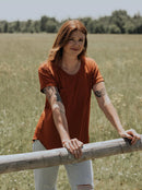 Blondie Apparel - Janis Tee Gingerbread FINAL SALE