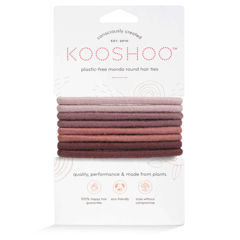 Kooshoo - Plastic Free Organic Cotton Hair Ties - Earth Tints