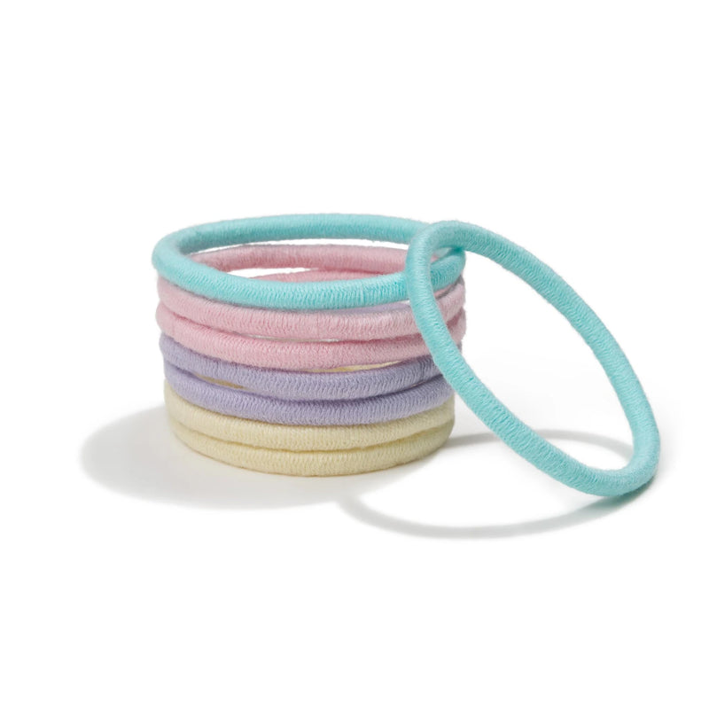 Kooshoo - Plastic Free Organic Cotton Hair Ties - Pastel Blooms