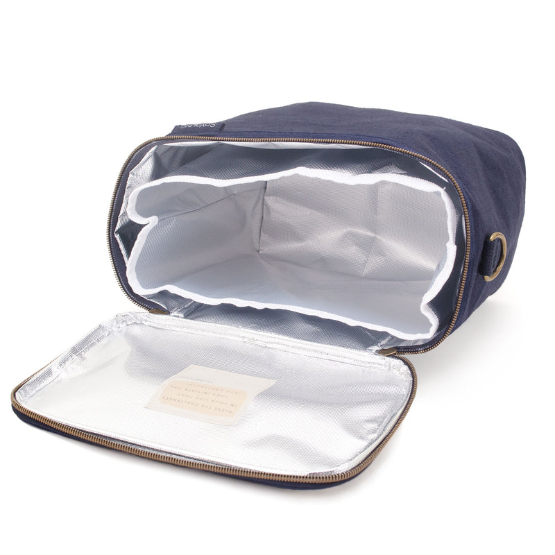 SoYoung - Linen  Lunch Poche - Navy