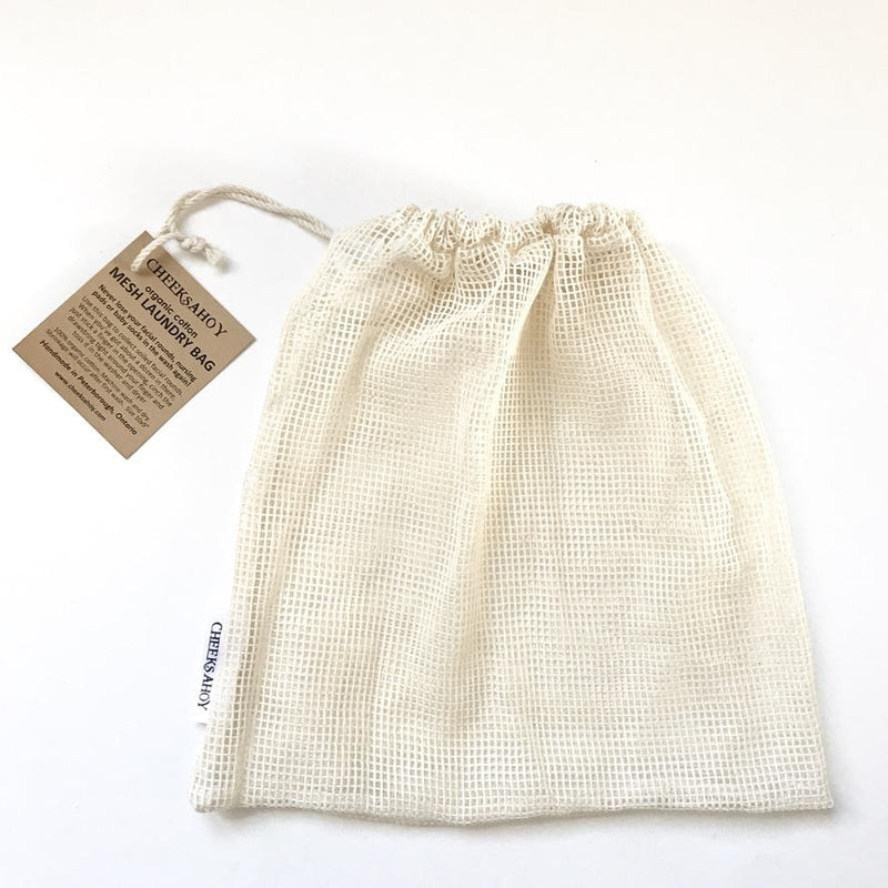 Cheeks Ahoy Organic Cotton Mesh Laundry Bag