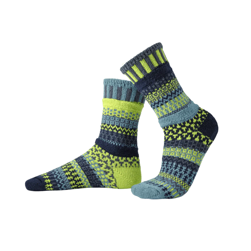 Solmate Adult Crew Socks - Lemongrass
