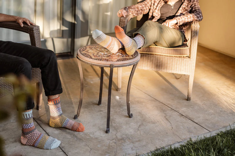 Solmate Adult Crew Socks - Olive
