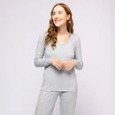 Petit Lem - Women's PJ Set Heather Grey FINAL SALE