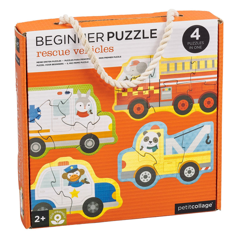 Petit Collage - Beginner Puzzle - Rescue Vehicles
